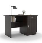 CREATIVE QUBE Study & Office Table – Compact 120x60x75 cm Wooden Desk for Home & Office | Laptop & Writing Table | Space-Saving, Durable Design with Free Installation (Brown Teak)