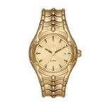 Diesel Stainless Steel Analog Gold Dial Men Watch-Dz2186, Gold Band