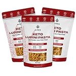 Aviate Keto Pasta - Low Carb (3g Net) Lupini Noodles, High Protein (20g), Gluten-Free, Made with Lupin Flour, Plant Based Vegan, Keto-friendly, Low Carb - Fusilli Rotini (8oz) (Pack of 3)