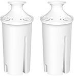 2-Pack Filter Replacements for Brita Water Pitchers and Dispensers, NSF 53&42 Certified to Reduce Cadmium, Mercury, Copper, Zinc, BPA free, Lasts 2 Months or 40 Gallons