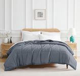 Southshore Fine Living, Inc. Comforters, King Size Down-Alternative Comforter, Oversized Cal/King Blue Comforter, Hotel Quality, All Season, Pet Hair Resistant Bedding, Slate Blue