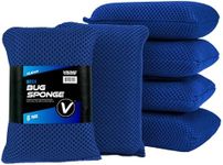 VIKING Mesh Bug Sponge, Car Wash Sponge for Cleaning Bugs and Tar, Royal Blue, 4 inch by 6 inch, 6 Pack