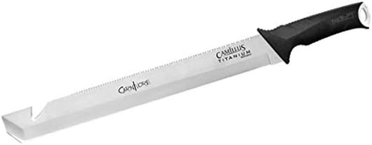 CAMILLUS CARNIVORE MAXX 2.0 23" Durable 420 Stainless Steel Titanium Bonded Hunting Hiking Camping Survival Machete with Protective Molded Sheath