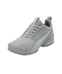 Puma Womens Voltaic Evo WNS Gray Fog-Turquoise Surf Running Shoe - 5 UK (30972003)