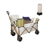 Asperata Utility Wagon; Wagons carts Foldable; Beach cart; Shopping cart; Beach Wagon with Big Wheels for Sand; Collapsible Wagon; Folding Wagon; Utility Wagon; Garden cart.