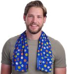 KOOLGATOR Dual Purpose Cooling Towel – UPF 30 Sun Protection, Chemical-Free Evaporative Cooling for Hot Weather, Sports, Workouts & Outdoor Activities, Sports Balls, 5 Pack
