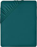 Utopia Bedding Fitted Sheet King, Teal - Deep Pocket 14 inch (35 cm) - Easy Care - Soft Brushed Microfibre Fabric - Shrinkage and Fade Resistant - Bottom Sheet