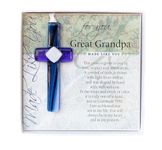 The Grandparent Gift Co. Gift for Great Grandpa, Made Like You Cross, Blue