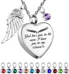 Dletay Heart Urn Necklace for Ashes