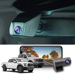 Fitcamx Front 4K+Rear 1080P Dash Cam Adapts for Ford F150 F250 2021-2024 Limited XLT XL Raptor Lariat Platinum King Ranch Tremor, OEM Look, Dual HD Video, WiFi&APP, Loop Recording G-Sensor, 128GB Card