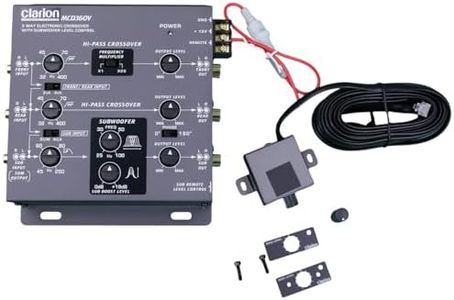 Clarion MCD360V 3-Way 6 Channel RCA Inputs Electronic Crossover with Remote Subwoofer Level Control Adjustable Level Output for Front Rear Subwoofer