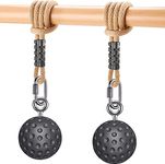 SELEWARE Pull Up Ball Grip, Non-Slip Rock Climbing Holds Pull Up Power Ball for Strength Training Attachment, Neutral Grip Pull Up Handles for Chin Up Bar, Kettlebell, Barbell Home Gym Workout