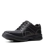 Clarks Mens Oxford, Blk Tumble, 7 Wide US