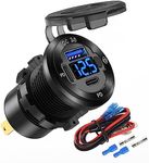 12V USB Car Socket Round USB C 12V 