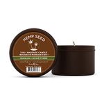 Hemp Seed 3-in-1 Massage Candle, Guavalava Scent - 6 oz - Candle, Massage Oil & Moisturizer in One - Hemp Seed, Coconut, Apricot & Soybean Oil - Vegan & Cruelty Free