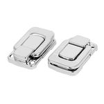 uxcell Suitcase Briefcase Wooden Case 47mm Long Metal Toggle Latches Hasp Lock 2pcs