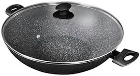 Pyrolux Pyrostone Wok with Lid 36 cm Black