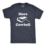 Mens More Cowbell T Shirt Funny Novelty Sarcastic Graphic Adult Humor Tee Mens Funny T Shirts Music T Shirt for Men Funny Movie T Shirt Novelty Tees for Navy - XL