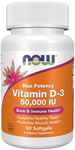 NOW Supplements, Vitamin D-3 50,000 IU Softgels, 50 Count (Pack of 1)