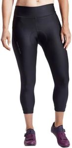 PEARL IZUMI Women's Sugar 21" Cropped Cycling Tights, Wide Waistband & Two Side Cargo Pockets, Reflective Fabric Black