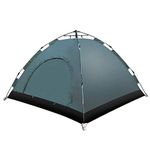 IRIS 6 Person Automatic Hydraulic Camping Tent – Waterproof Ultralight Family Tent for Outdoor Hiking, Backpacking & Sports with Zippered Door & Carry Bag (250 x 250 x 150 cm) (Grey)