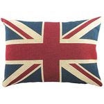 Evans Lichfield Union Jack Cushion Cover, Cotton, Multi, 46 x 32cm