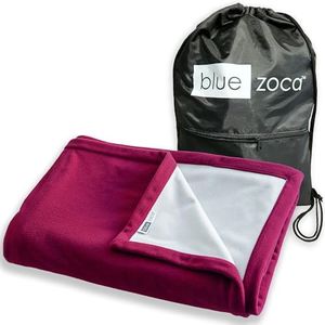 Blue Zoca Waterproof Blanket. Machine Washable, Multi-Purpose, Durable & Ultra-Soft. 3x Layers to Protect From Stains Leaks Spills & Accidents. For Adults, Dogs or Any Pet. Covers 50x65” - Merlot|Gray