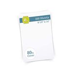 Printure Pure White Legal Size Cardstock (8 1/2” X 14”) - Heavyweight 80lb Cover (218 GSM) - Great for Menu Paper, Documents, Programs (100 Sheets)