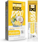 PURE KICK PRO Hydration Electrolyte Drink Mix, Pineapple Coconut, Includes 1 Box with 6 Packets in Each Box