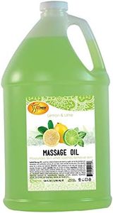 SPA REDI - Massage Oil, Lemon and Lime, 32 Oz - Professional Full Body Massage Therapy, Manicure, Pedicure - Relax Sore Muscles and Repair Dry Skin, Enhanced with High Absorption Oils and Vitamin E