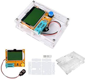 LCR-T4 Mega328 Digital Transistor Tester Resistance Capacitance Diode Triode Capacitance Resistance ESR Meter MOS PNP NPN LCR with Case