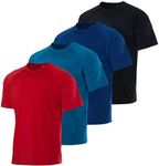 4-Pack: Boys Short Sleeve Rash Guard Shirt Swim Shirts Tops Boy Surf Sun Protection Quick Dry Tees Bathing Active Summer UPF 50+ BJJ Fishing Compression Swimwear Swimsuit Rashguard - Set 4, XS, 4-5