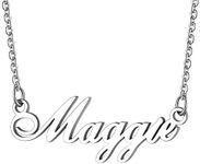 PROSTEEL Custom Necklaces Personalized Name Necklace for Women Stainless Steel Name Plate Necklaces Custom Name Necklaces