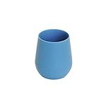 ez pz Tiny Cup (Blue) - 100% Silicone Training Cup for Infants - Designed by a Pediatric Feeding Specialist - 4 months+ - Baby-led Weaning Gear & Baby Gift