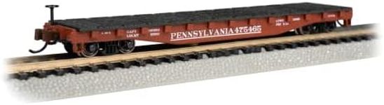 Bachmann Trains - 52' Flat CAR - PRR #475465 - N Scale