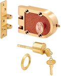 Segal SE 15326 Bronze Deadlock with Single Cylinder and Flat Strike, Brass (Single Pack)