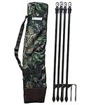 A1 Decoy Dual Spike Hide Poles with Camo Canvas Bag