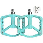 UJEAVETTE Mountain Bike Pedals MTB Bicycle Cycling Flat Wide Platform Bearing Pedals Light Blue-Sporting Goods- Cycling- Bicycle Components & Parts- Pedals