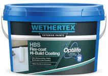 Wethertex HBS Flex-Coat Hi-Build Coating Masonry Paint 15KG (African Ivory)