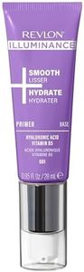 Revlon Illuminance Smooth + Hydrate Primer – Base maquillage hydratante à l'acide hyaluronique, primer maquillage lissant, base de teint enrichie en vitamine B5, N001, 28 ml