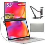 MagicRaven Portable Monitor, 15.6" 1080P FHD Laptop Monitor USB C/HDMI Computer Display HDR with Adjustable Stand, Travel Monitor for Laptop PC Mac Phone Xbox Switch PS5 Table