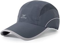 kozinu Running Hat Mesh Sports Cap Lightweight Quick Drying Runner Cap for Men Women, Darkgrey, One Size