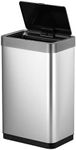 EKO EK9260MT-45L Automatic Open and Close Trash Can, Mirage X Silver, 1.6 gal (45 L), Sensor Service, Lid Included, No Inner Box, Battery Specifications