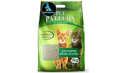 DogsNCats Pet Pattern Quick Clumping Natural Cat Litter with Benefits of Non Scented, Excellent Absorbency, Super Odour Control, Low Dust Formula, 5KG with Free Gnawlers Creamy Treat (15 g)