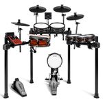 Alesis Nitro Pro XL and Amp - 10-Piece Electric Drum Set with Dual-Zone Mesh Pads, Bluetooth, USB MIDI, and 70W Rack-Mountable Drum Amplifier