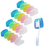 20 Pack Travel Toothbrush Head Covers, V-TOP Portable Toothbrush Caps Case Protector for Home and Outdoor