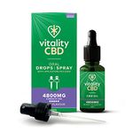 Vitality CBD Drops, Spray in MCT Oil 4800 mg, Berry, 30 ml, NO THC