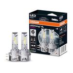 OSRAM LEDriving HL EASY ≜ H15, LED high and low beam lamp, Cool White 6500K, no accessory needed, offroad use only - no ECE, 2 lamps