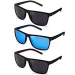 Zuimei 3 Pcs Polarized Sunglasses Men Women Driving Cycling Fishing Sunglasses Lightweight Sun Glasses with UV Protection