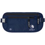 Travel Money Belt for Men and Women - Concealed Travel Wallet & Passport Holder with RFID Blocking (Navy Blue)